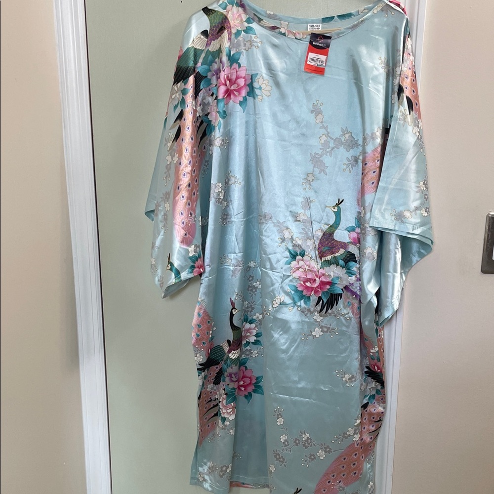 Elegant Floral Kimono Dress